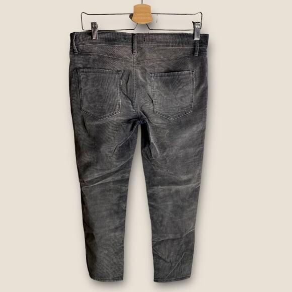 Free‎ People Corduroy Pants in Gray Size 28 low rise skinny Y2K - Picture 4 of 5